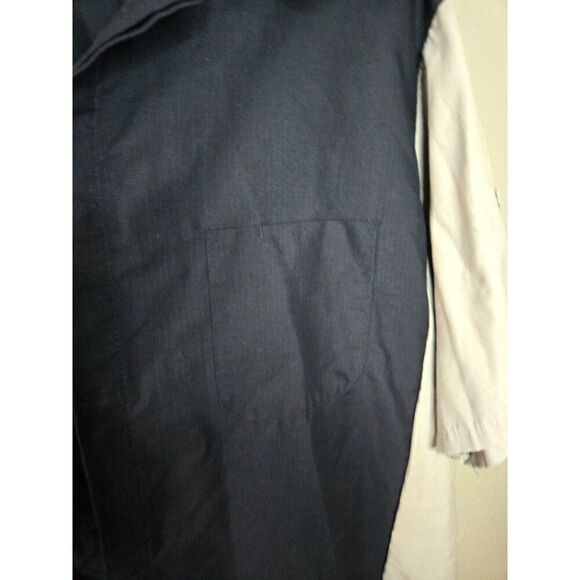 Red Kap Men's Navy and Light Gray Short Sleeve Two Tone Crew Shirt Size XL - Picture 5 of 6